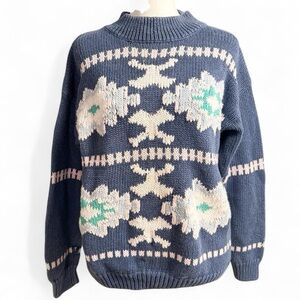 Vintage Nuovo Southwestern Knit Sweater Medium